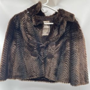 Guess faux coat removable hoodie